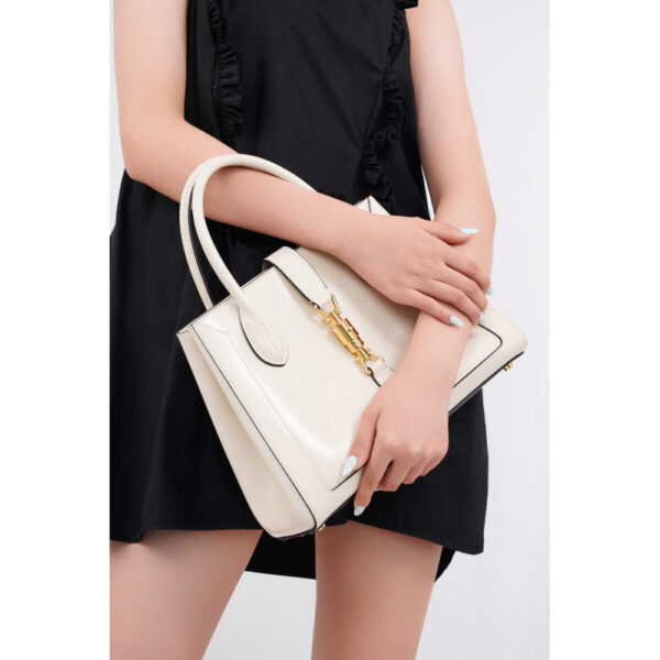 Gucci Jackie 1961 Medium Tote Bags White