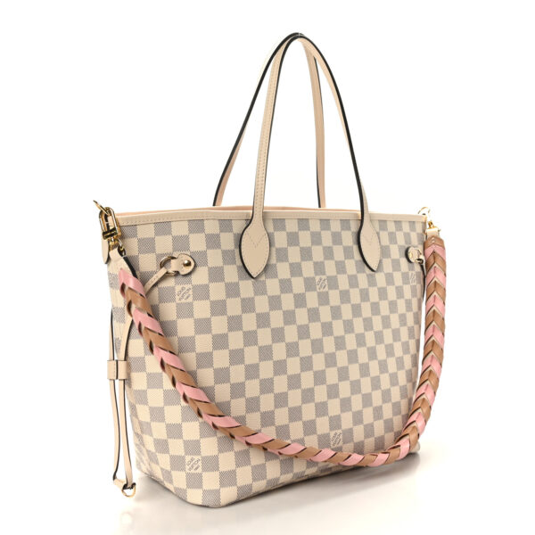 LOUIS VUITTON Damier Azur Braided Neverfull