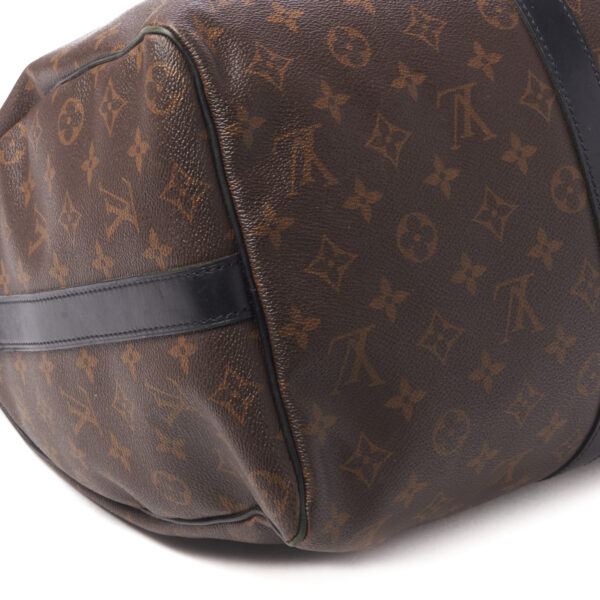 LOUIS VUITTON Monogram Macassar Keepall Bandouliere