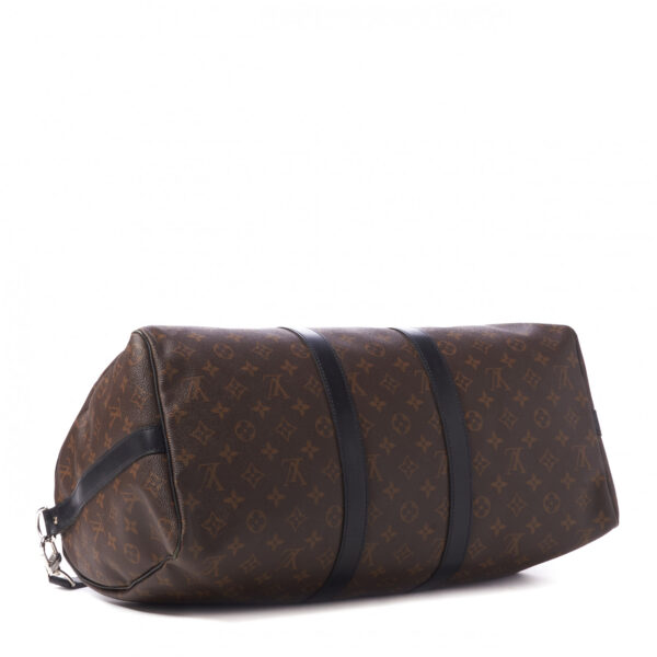 LOUIS VUITTON Monogram Macassar Keepall Bandouliere