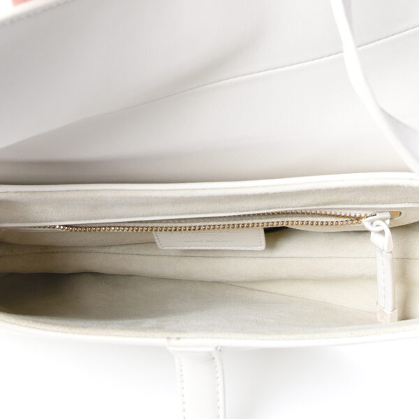 CHRISTIAN DIOR Ultra Matte Saddle Bag White