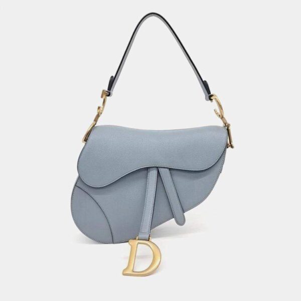 Christian Dior Grained Calfskin Saddle Bag