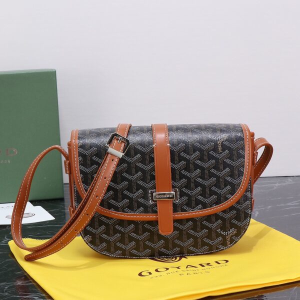 Goyard Belvedere PM Bag Black & Tan