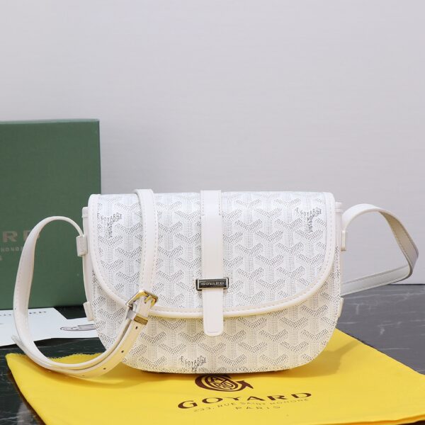 Goyard Belvedere PM Bag White